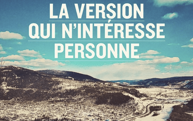 La version qui n&rsquo;intéresse personne: un coup de point&nbsp;littéraire